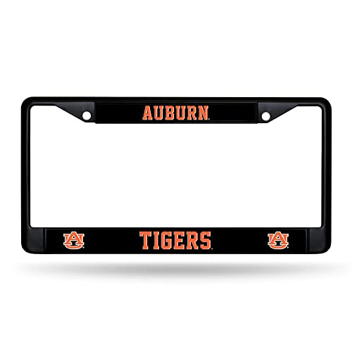 Rico Industries NCAA Auburn Tigers Black License Plate Frame 12' x 6' Black Chrome Frame 12' x 6' Car/Truck Auto Accessory