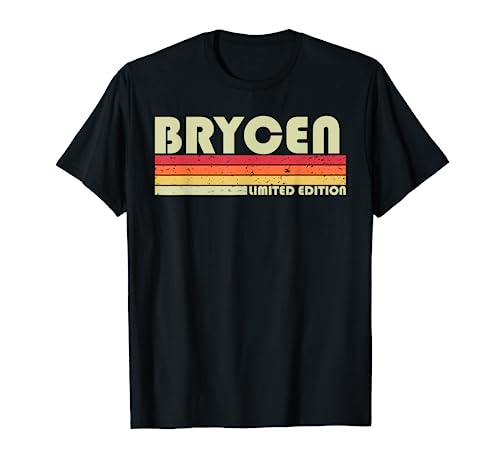 BRYCEN Gift Name Personalized Funny Retro Vintage Birthday T-Shirt