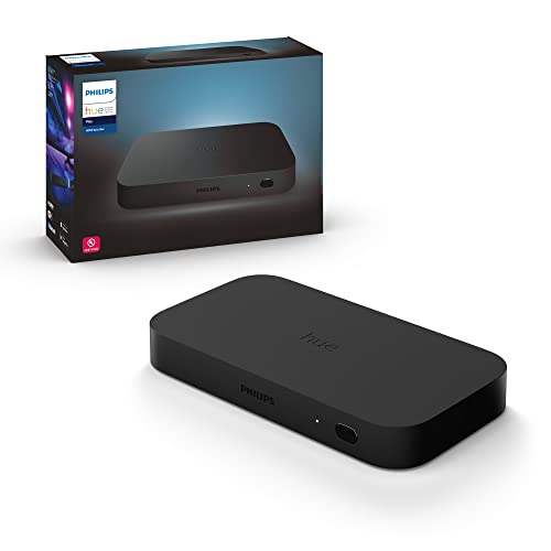 Philips Hue Play HDMI Sync Box - Requires Hue Bridge - Supports Dolby Vision HDR10+ and 4K - Control with Hue App - Compatible with Alexa, Google Assistant, and Apple HomeKit