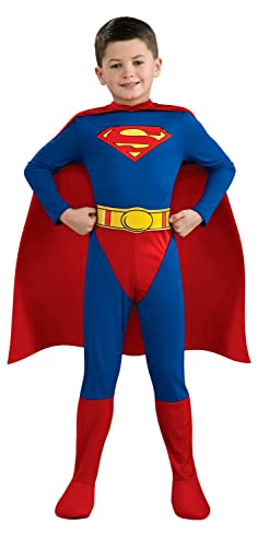 Superman Child's Costume, Blue/Red, Small