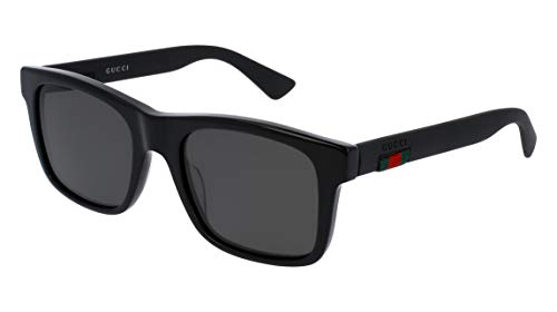 Gucci GG0008S Sunglasses 002 Black/Grey Polarized Lens 53mm