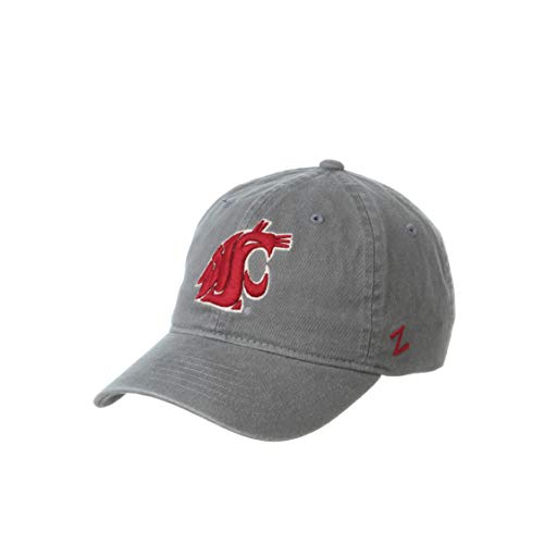 NCAA Washington State Cougars Mens Adjustable Scholarship Hat Charcoal, Washington State Cougars Charcoal, Adjustable, One size