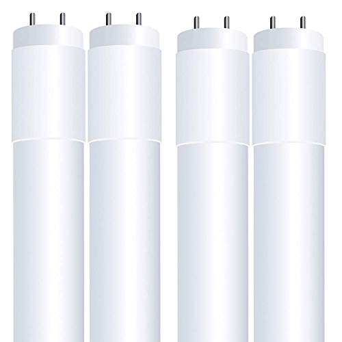 Feit Electric T8 LED Bulbs 4 Foot, 32 Watt Equivalent, Type A Tube Light, Plug & Play, T8 or T12 LED Fluorescent Replacement, Frosted, T48/830/LEDG2/4, 3000K Warm White, (Pack of 4)