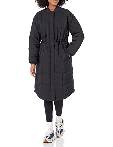 Amazon Essentials Women's Quilted Coat (Available in Plus Size), Black, X-Large