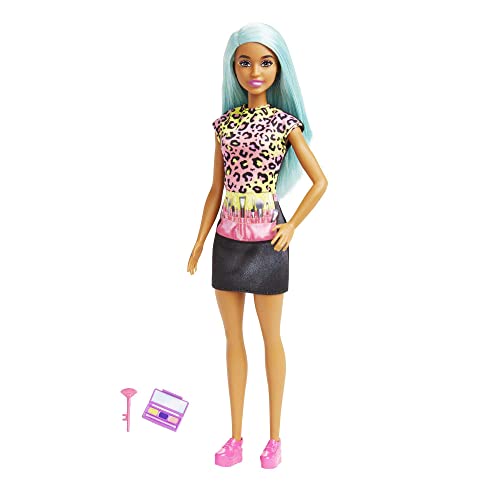 Barbie Makeup Artist Fashion Doll with Teal Hair & Art Accessories Including Palette & Brush