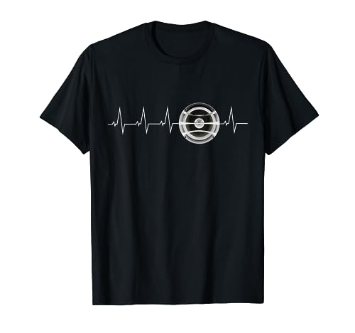 Subwoofer bass heartbeat funny T-shirt design