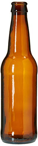 FastRack Beer Bottles | Amber Glass Longneck Bottles for Home Brewing |12 oz - Pack of 24 | Crown Cap Refillable Beer Bottles | Food Grade – ECO Friendly | Proudly Made in the USA.