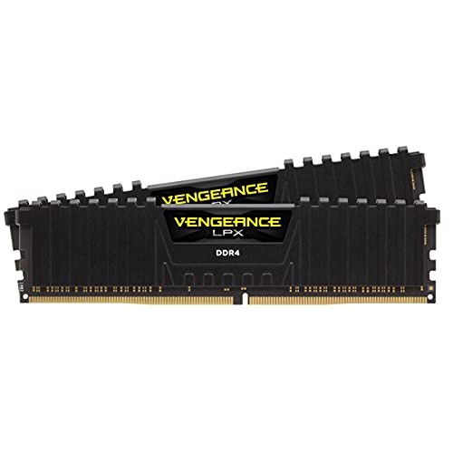 Corsair VENGEANCE LPX DDR4 16GB (2x8GB) 3200MHz CL16 Intel XMP 2.0 Computer Memory - Black (CMK16GX4M2E3200C16)