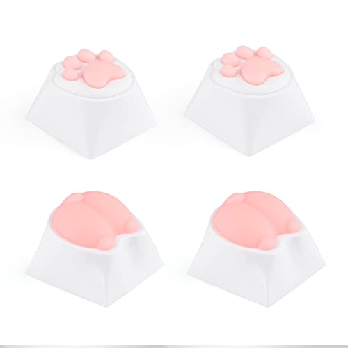 EPOMAKER Cat Paws and Butts 4 Packs Novelty Keycaps Set for Mechanical Gaming Keyboard, PC and Silicone Keycaps Compatible with MX Switches, Cherry/Gateron/AKKO/AJAZZ/Kailh