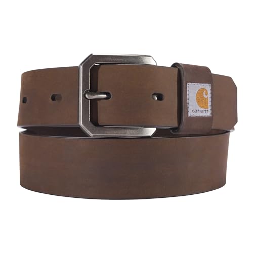 Carhartt Men's Casual Rugged Belts, Saddle Leather (Brown), 36