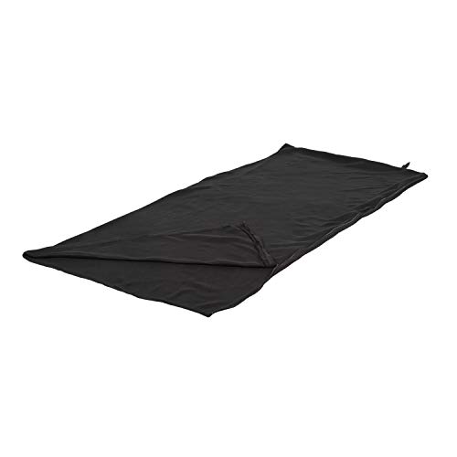 Stansport Fleece Sleeping Bag - Black (510-20), (32- X 75-Inch)