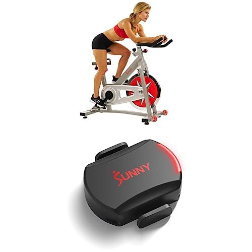 Sunny Health & Fitness Pro Indoor Cycling Exercise Bike & Advanced Cadence/RPM + Speed Sensor for Indoor or Outdoor Bikes