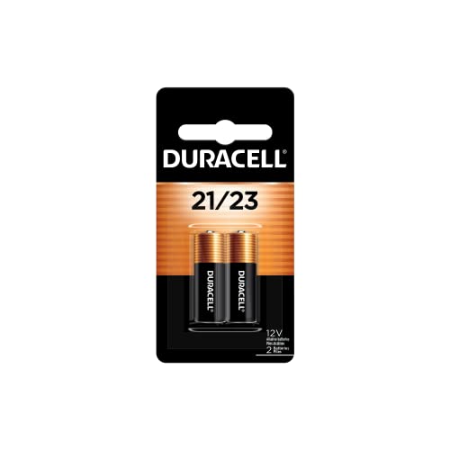 Duracell 21/23-12V Alkaline-Battery, 2 Count Pack, 21/23 12 Volt Alkaline-Battery, Long-Lasting for Key Fobs,-Car Alarms, GPS Trackers, and More