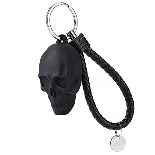 GOLLEY Skulls and Skeletons -The skull 3D PVC Keychain,skull key chains for men，Key Ring for Women ,Key Chain Gift for Friends