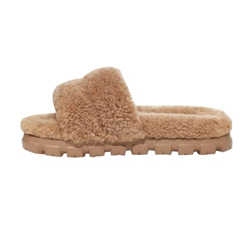 UGG Women's Cozetta Curly Slipper, Chestnut, 8