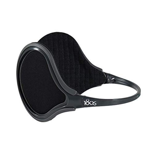 180s Unisex Ultra-Thin & Lightweight EXOLITE Behind-the-head Ear Warmer (Exolite, Black)