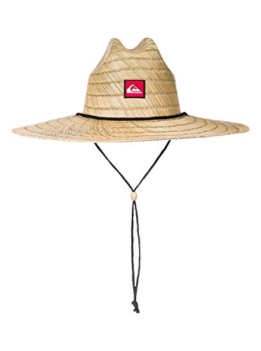 Quiksilver mens Pierside Straw Lifeguard Beach Straw Sun Hat, Natural, Small-Medium US