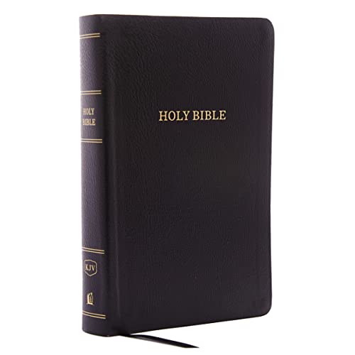 KJV Holy Bible: Personal Size Giant Print with 43,000 Cross References, Black Bonded Leather, Red Letter, Comfort Print: King James Version