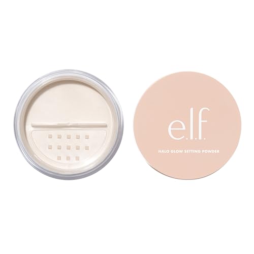 e.l.f. Halo Glow Soft Focus Setting Powder, Silky Powder For Creating Without Shine, Smooths Pores & Lines, Light Pink