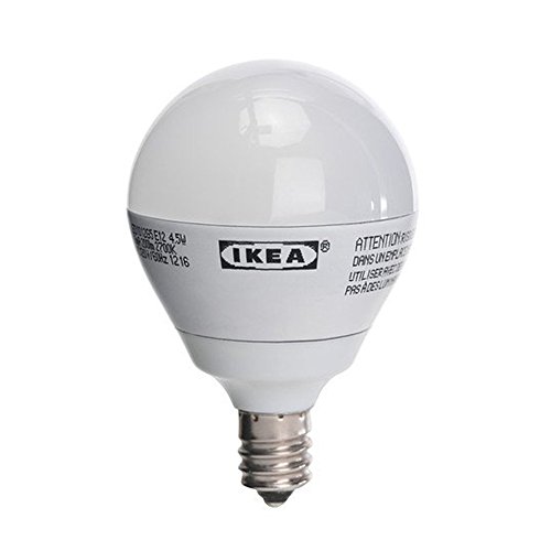 IKEA H&PC-58349 Ikea Ledare E12 200 Lumen, 3.0 Watts, Small LED Light Bulb, Opaque