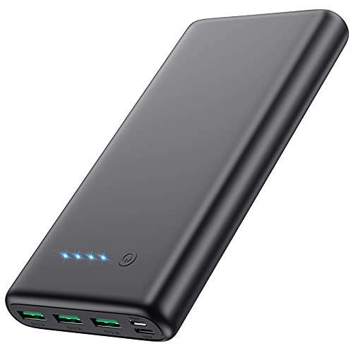 Portable Charger 36800mAh,4 Outputs Power Bank, Dual Input 5V/3A External Battery Pack,USB-C in&Out High-Speed Charging Backup Charger Compatible with iPhone 15/14/13,Samsung S23 Android Phone etc