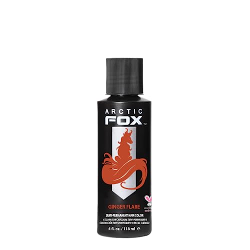 ARCTIC FOX Vegan and Cruelty-Free Semi-Permanent Hair Color Dye (4 Fl Oz, GINGER FLARE)