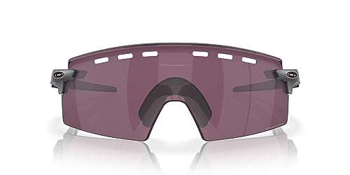 Oakley Men's OO9235 Encoder Strike Vented Rectangular Sunglasses, Matte Grey Smoke/Prizm Road Black, 39 mm