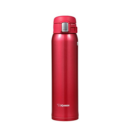 Zojirushi SM-SA60RW Stainless Steel Vacuum Insulated Mug, 1 Count (Pack of 1), Clear Red