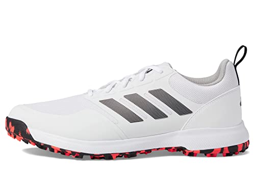 adidas Men's Tech Response Spikeless 3.0 Golf Shoes, Footwear White/Core Black/Grey Two, 10