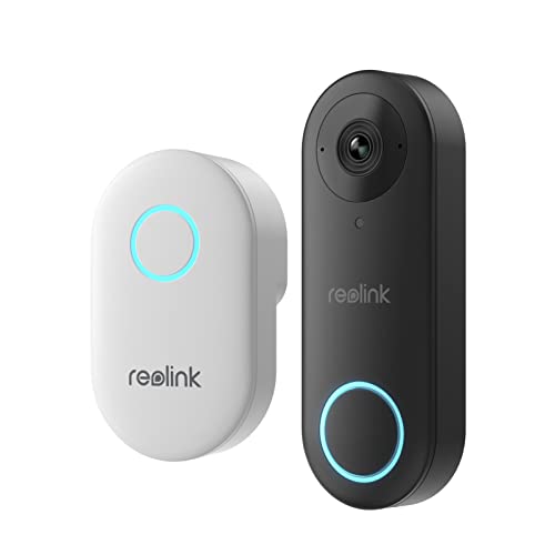 REOLINK Doorbell WiFi Camera - Wired 5MP Outdoor Video Doorbell, 5G&2.4G WiFi Security Camera System, Smart Detection Local Storage No Subscription Front Door Camera Home Security, Customized Chime V2