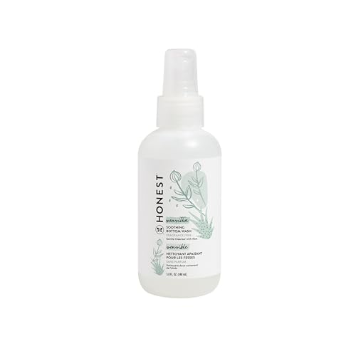 The Honest Company Soothing Baby Bottom Wash | Gently Cleanses + Refreshes | Naturally Derived, Non-Irritating, Made with Aloe | 5 fl oz