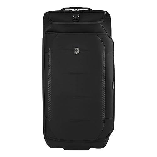 Victorinox Crosslight Wheeled Duffel Bag - Travel Luggage with Wheels - Includes Shoe Storage - Premium Travel Essentials - 87 Liters, Black