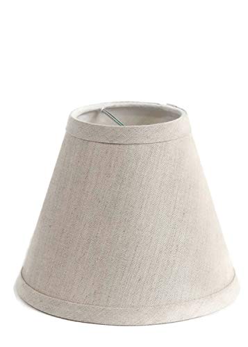 Urbanest Chandelier Pure Linen Shade, Oatmeal, 3' x 6' x 5', Clip On