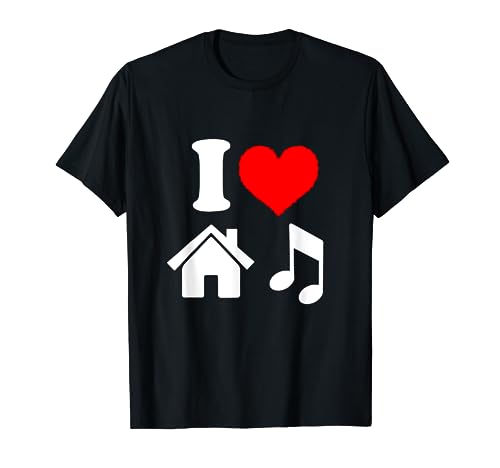 I Love House Music i heart house music tee shirt