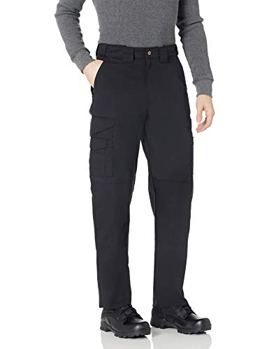 Tru-Spec Men's 24-7 Series Original Tactical Pant - Reliable Pants for Men - Ideal for Hiking, Camping, EMT, and Tactical Use - 65% Polyester, 35% Cotton - Black - 38W x 30L