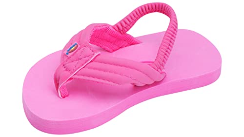 Rainbow Sandals Kid's Grombow's Soft Top Rubber w/Neoprene Strap, Pink, Kid's 09-10 w/backstrap B(M) US