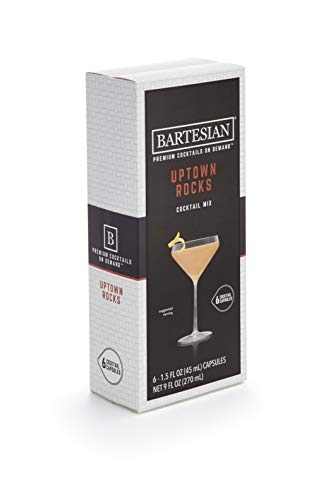 Bartesian Uptown Rocks Cocktail Capsules, Pack of 6 for Bartesian Premium Cocktail Maker (55356)