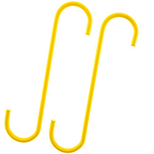 Mission Automotive Brake Caliper Hooks - Durable Steel Brake Caliper Tool for Suspension Work and Automotive Maintenance - Powder Coated Yellow for Visibility, 1/4' Heavy-Duty Steel Brake Hanger