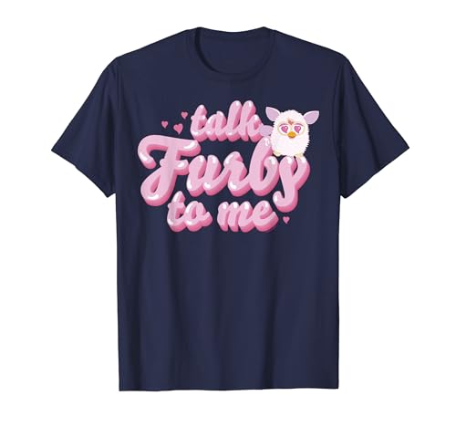 Furby Valentine's Day Talk Furby To Me Cute Hearts Logo T-Shirt