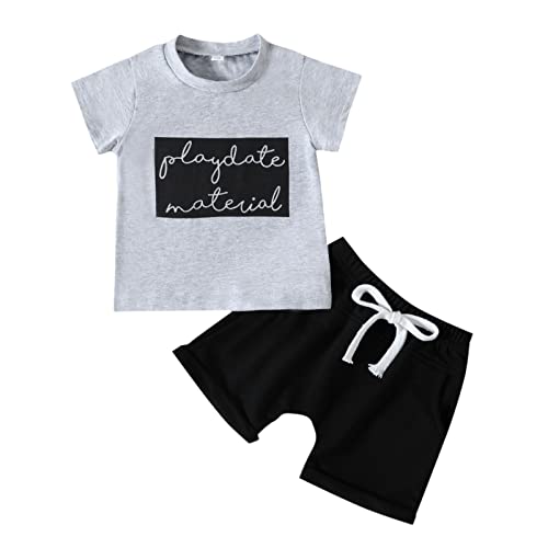 Junsyuffk 2nd Birthday Outfit Girl Baby Boy Summer Outfits Short Sleeve Button Down T-shirt Casual Cute Shorts Set Kids Cartoon Print Clothes Baby Boy Clothes 0-3 Months