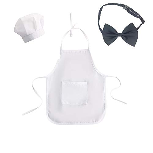 Infant Baby Boy Girl Photo Shoot Chef Hat+Apron Outfits Photography Costume Kids Cosplay Party Clothes