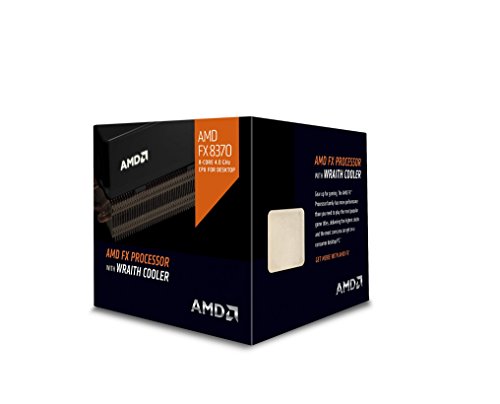AMD FD8370FRHKHBX 4 GHz FX-8370 Octa-Core Desktop Processor with Wraith Cooler, Black Edition