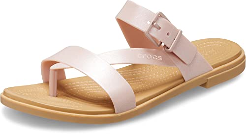 Crocs Women's Tulum Toe Post Sandals, Pink Clay, Numeric_8