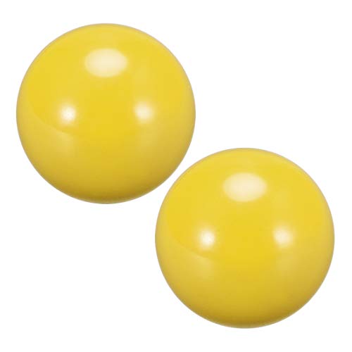 uxcell Joystick Ball Top Handle Rocker Round Head Arcade Game DIY Parts Replacement Yellow 2Pcs