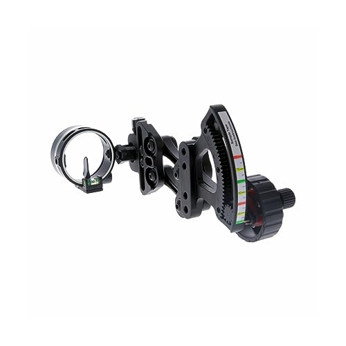 TRUGLO RANGE-ROVER Series Single-Pin Moving Bow Sight, Black, Left-Handed, .019' Pin, Toolless Micro-Adjustable Windage