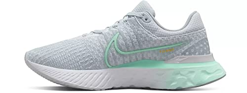 Nike Women's React Infinity Flyknit 3 Running Shoes, Pure Platinum/Mint Foam-White, 8.5 M US