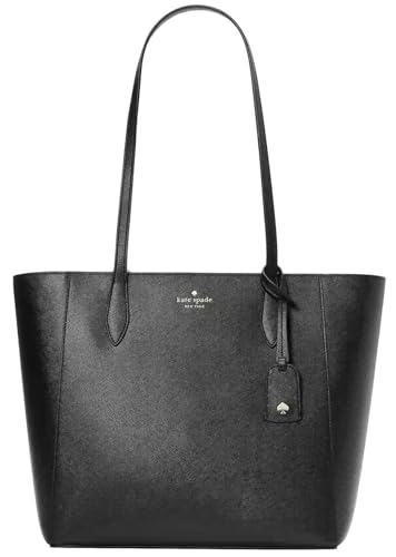 Kate Spade New York Women's Dana Saffiano Leather Tote Bag, Black