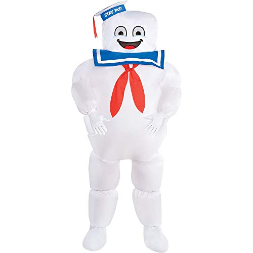 Ghostbusters Stay Puft Inflatable Costume for Kids (Child Standard) - 1 Set - Perfect for Halloween & Theme Parties