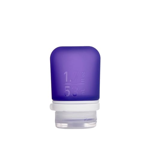 humangear GoToob+ (Small) | Refillable Silicone Travel Bottle | Locking Lid | Food-Safe Material | Purple, Small (1.7 fl.oz; 53ml)