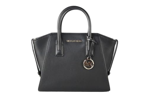 Michael Michael Kors Avril Small Logo Top-Zip Satchel - Black